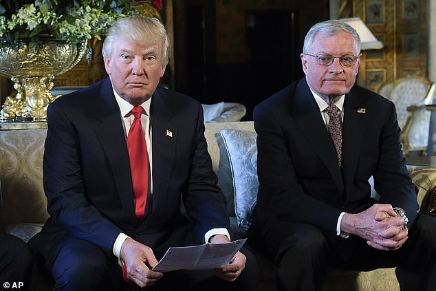 Keith Kellogg, pictured right, a key Trump confidant and former National Security Adviser, added the future of NATO enlargement ultimately rests with Trump