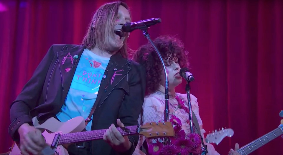 Arcade Fire performing on Saturday Night Live.