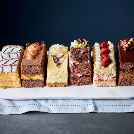 Six slices of Patisserie Valerie cakes from Sainsbury's.