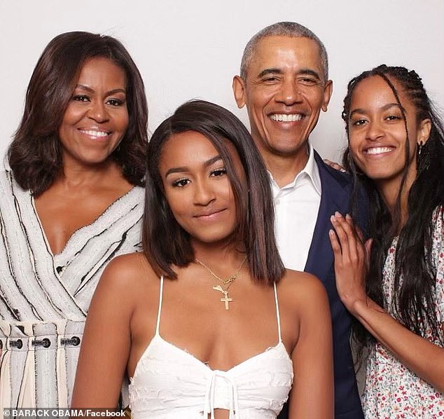 Sasha Obama (middle) and her older sister Malia Obama (right) are fast establishing themselves as the It Girls of Los Angeles
