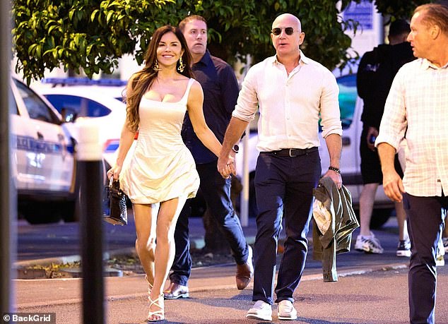 After her Paris hen do, Ms Sanchez flew back to Cannes to be reunited with her beau