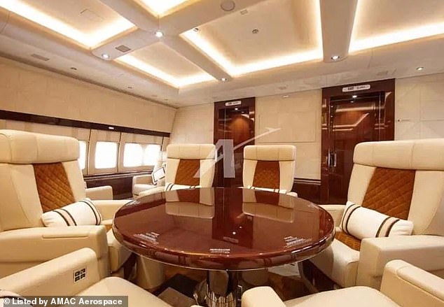 Pictured: A conference room with deep cushioned chairs that are adjustable with the push of a button