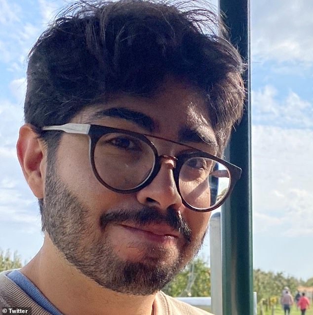 The suspect in their killing, Elias Rodriguez, seen here, is said to have yelled 'Free,free, Palestine' after he was arrested
