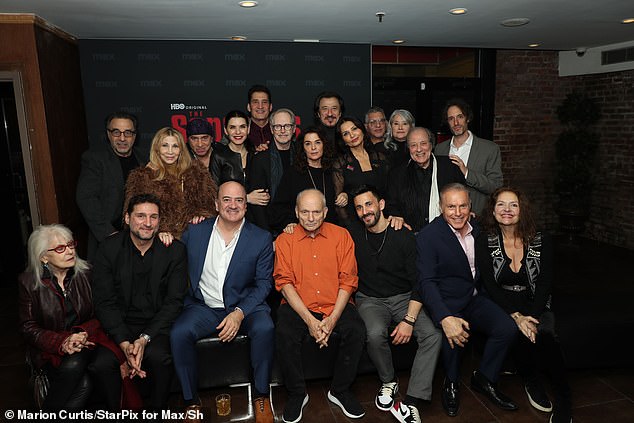 A character actor who had a key role on The Sopranos has died. The cast pictured in 2024 in NYC at an anniversary event for the iconic HBO show