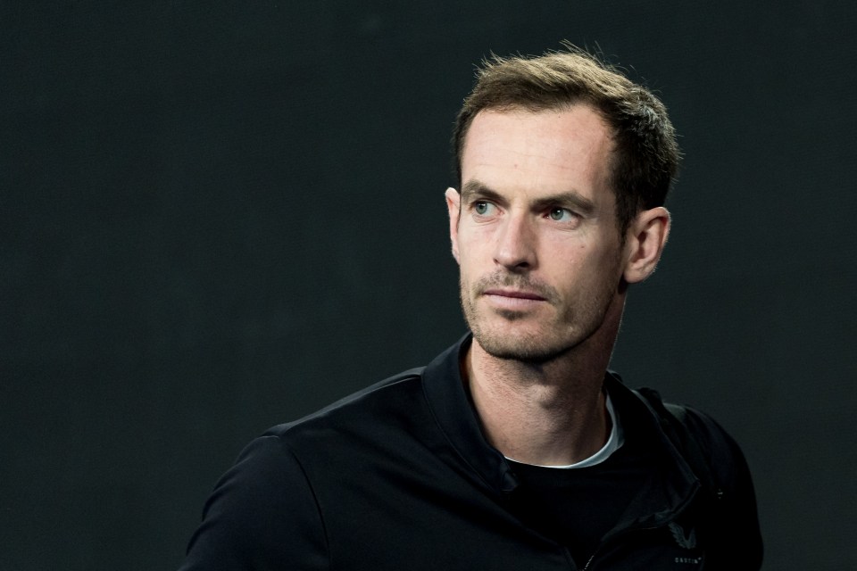 Andy Murray coaching at the Australian Open.