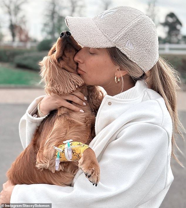 The TV presenter revealed last month that she could lose her beloved dog Teddy, a cocker spaniel, in the coming weeks