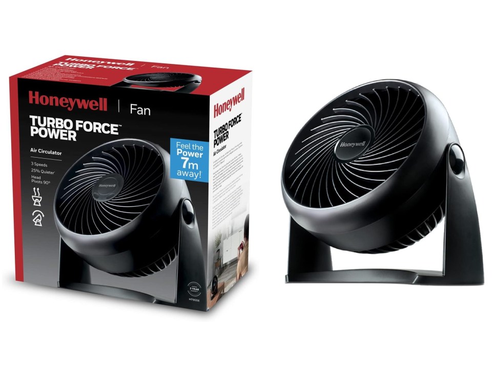 Honeywell Turbo Force Power air circulator fan with box.