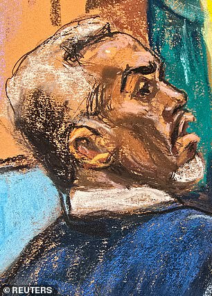 Diddy looking at potential jurors during jury selection on May 7