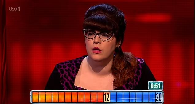 A contestant on The Chase answering a question.
