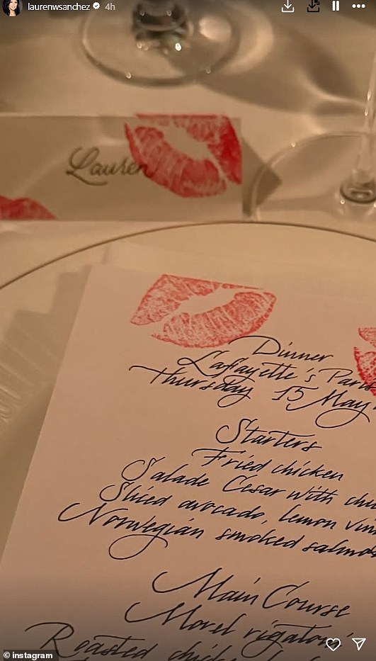 Taking to her Instagram Story, Lauren shared a snap of the menu which showed the indulgent takeaway option of fried chicken at the top of the menu