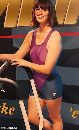 Nikki is pictured at age 30...