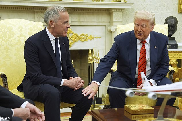 At the Oval Office on Tuesday, Donald Trump played host in a meeting that appeared, on the surface, to celebrate the enduring friendship between the US and Canada