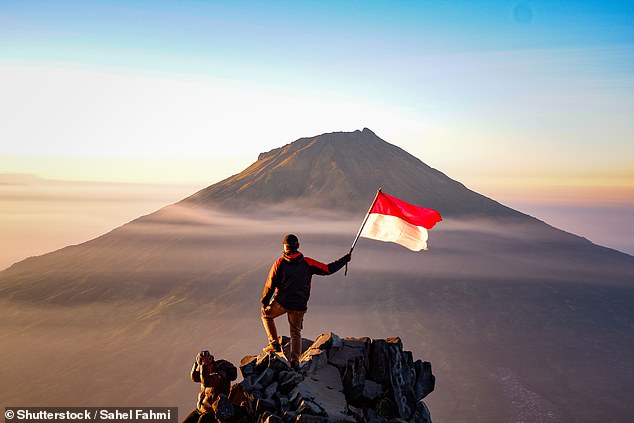 The results revealed that people living in Indonesia (stock image) are flourishing the most, followed by Israel, the Philippines, and Mexico