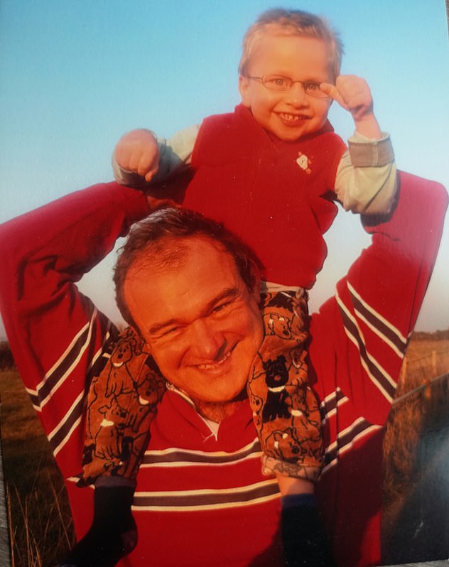 Ed Davey with his son John, who has a rare and undiagnosed neurological condition. He can¿t walk unaided and for years he was non-verbal, uttering the words ¿Mummy¿ and ¿Daddy¿ for the first time only when he was nine
