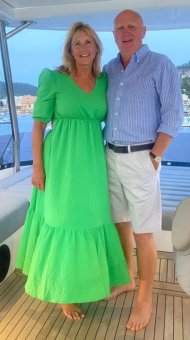 Michelle Clark, 62, suffered two serious bone breaks before her osteoporosis was picked up. (Pictured: Michelle with her husband Jim)