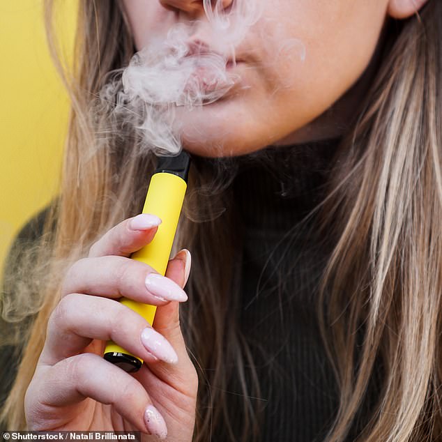 Three schoolchildren have been rushed to hospital after puffing on a vape believed to have been laced with illegal drugs (stock photo)