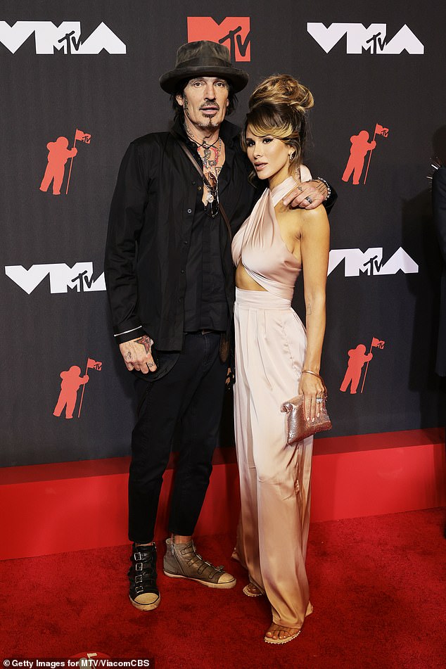 Tommy Lee, 62, and his wife Brittany Furlan, 38, have separated over his drinking. Pictured in 2021 at the MTV Video Music Awards