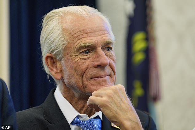 Economist Peter Navarro, the man behind Donald Trump 's tariffs regime, says Britain is now a 'compliant servant of communist China' that faces having its 'blood sucked' by leaders in Beijing