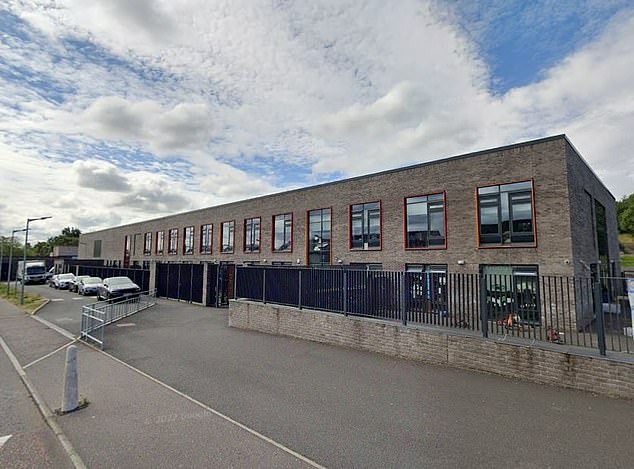 Understood to have worked at nearby Gowanbank Primary School (pictured), the beloved teaching assistant has been praised by a 'shocked' community for her 'lovely' nature