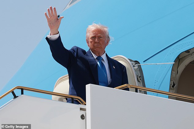 President Donald Trump announced one final $1 trillion deal on the last day of his Middle East trip