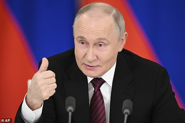 In a rare late-night TV address on Sunday, he said Russia was proposing direct talks with Ukraine in Istanbul in an attempt to 'eliminate the root causes of the conflict' and 'to achieve the restoration of a long-term, lasting peace'