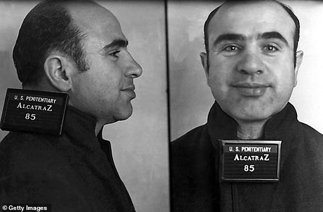 Al Capone's mugshot when he arrived at Alcatraz Federal Penitentiary August 22, 1934