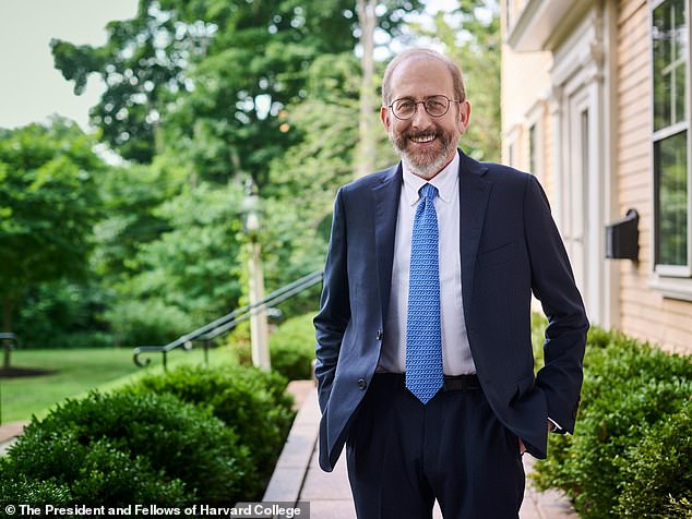 Harvard President Alan Gerber said Trump's push to remove the school's tax exempt status is 'illegal'