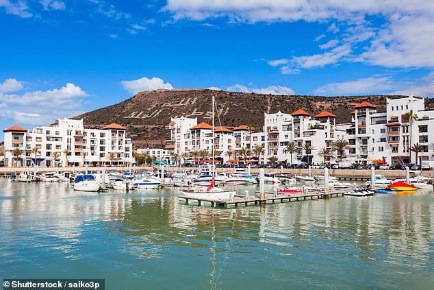 File photo shows the Marina harbour in Agadir, a major city on Morocco's Atlantic coast