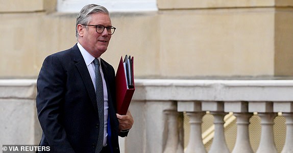 Britain's Prime Minister Keir Starmer arrives to attend the UK-EU Summit at Lancaster House on May 19, 2025 in London, England.  Carl Court/Pool via REUTERS