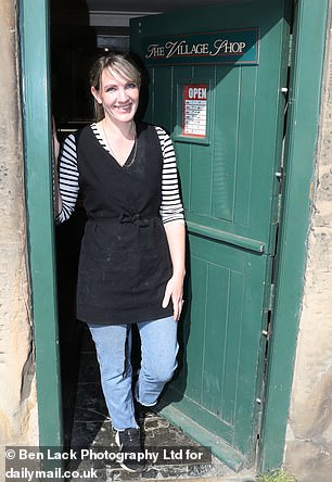 Pictured: Katie Wild who runs the village store in Wentworth