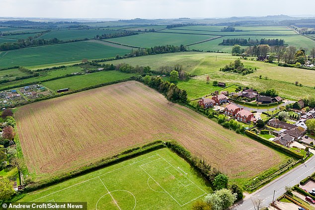 This is the proposed area for a 40-home development which locals have objected to