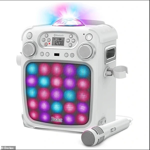 ¿Initially, the couple suspected the fire was caused by an iPad overheating on a bed. However, they soon discovered a far more alarming truth. A forensic fire investigator confirmed it was their daughter's karaoke machine that was to blame for the disaster. Pictured: The iHome Sound Factory Deluxe Karaoke Machine iSF-26 - the model that started the fire