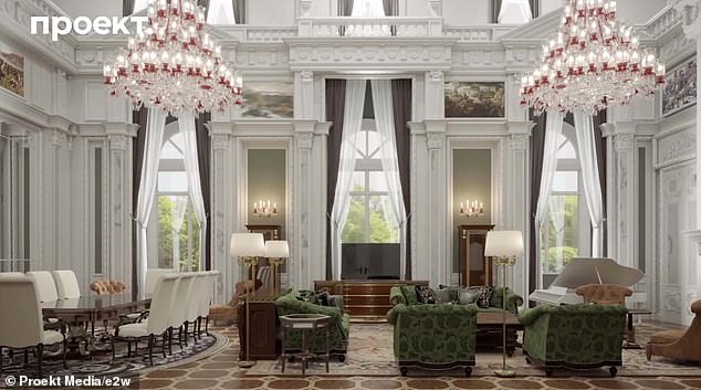 The dictator, 71, was stung when investigative journalists working with Alexei Navalny's anti-corruption foundation (FBK) discovered the gaudy Gelendzhik castle overlooking the Black Sea three years ago. Last year a new leak appeared to show the changing tastes of the dictator amid an opulent makeover of the sprawling palace