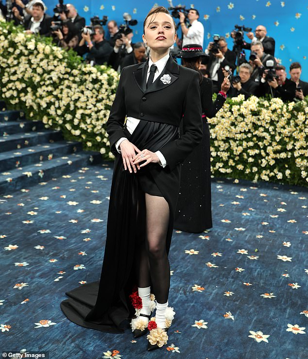 Aimee was making her debut at the 2025 edition of the Met Gala in a striking custom Burberry gown