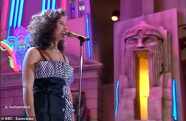 One of them - Sandra Studer - is well accustomed to Eurovision and even represented her country, Switzerland, back in 1991 (pictured)