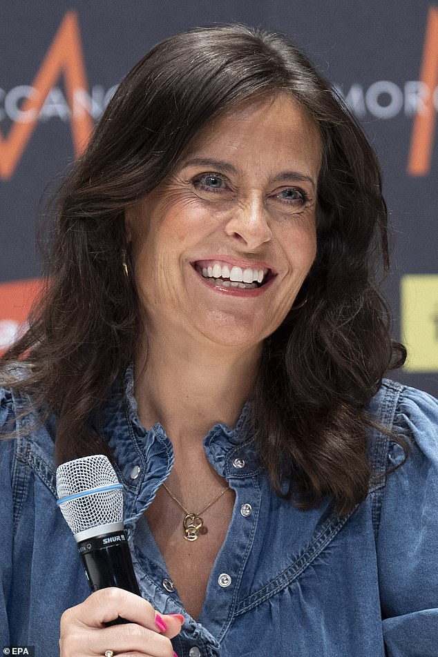 The Eurovision Song Contest 2025's grand final will see ten acts take to the stage and give their best performances in Basel. Pictured: Host Sandra Stuger