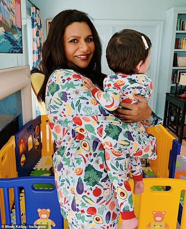 Mother-of-three Mindy Kaling (pictured) is mother to daughter Katherine, who was born in 2017