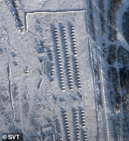 The Russian army appears to have set up a troop camp in Kamenka