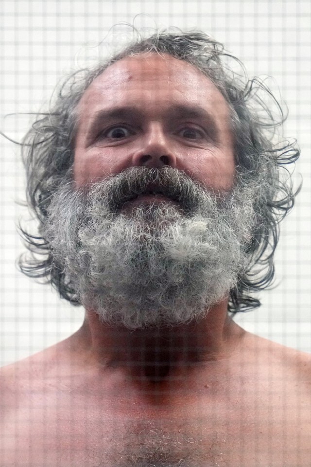 Close-up of Jimmy Wayne Carwyle at his arraignment.
