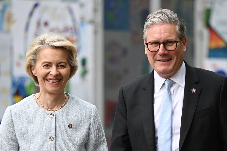 Keir Starmer and Ursula von der Leyen at a summit.