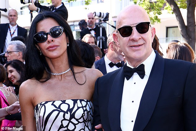 Getty identified the following picture as 'Lauren Sanchez and Jeff Bezos attend the "Dossier 137" (Case 137)" red carpet at the 78th annual Cannes Film Festival'