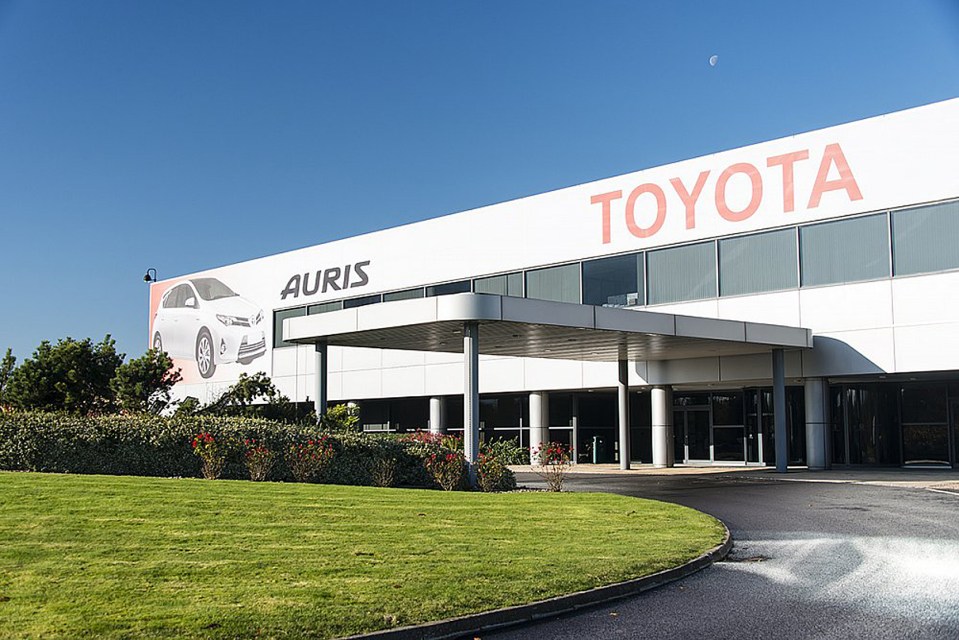 Toyota car plant in Burnaston, Derbyshire.
