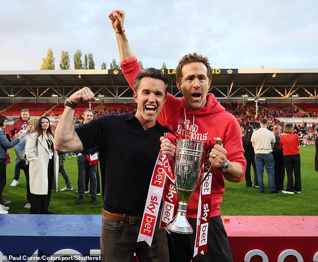 The £500,000 bash was reportedly funded by co-owners Ryan Reynolds and Rob McElhenney