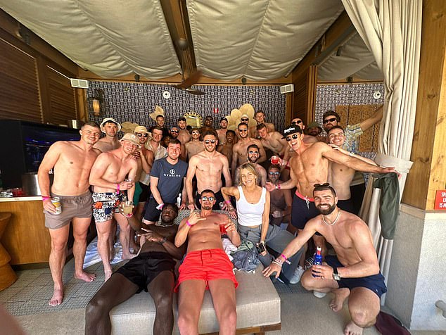 Wrexham stars were stuck in a lift for one hour during their Las Vegas promotion celebrations