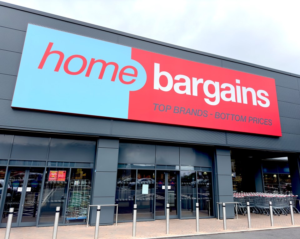 Home Bargains store exterior with signage.