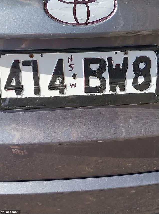 Bromley's vehicle has been spotted with what appeared to be deliberately altered number plates from 414-EW3 to 474-BW8