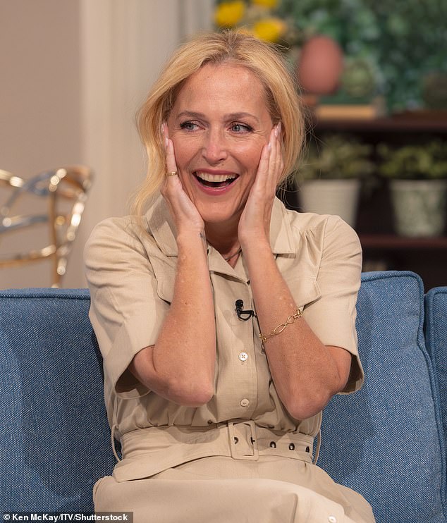 It comes after Gillian took a leaf out of her Sex Education character, Jean Milburn's book, as she c onfessed to enjoying having sex in 'uncomfortable tight quarters'