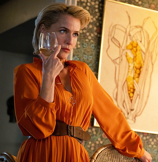 The actress has become a notable supporter of female sexual empowerment, after her lauded role playing a sex therapist on the hit Netflix show (pictured on show)