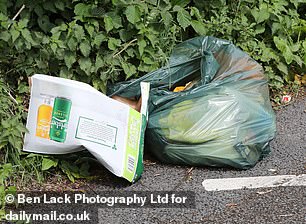 Pictured: Rubbish left by groups of travellers in Kirkby Lonsdale