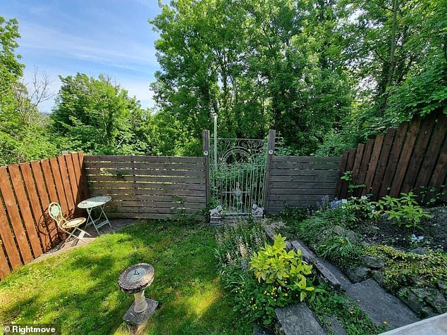 It lies on Cefn Glas Road in the Newcastle Hill area of the Welsh town and also boasts a garden